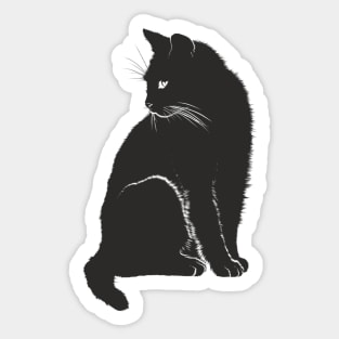 Black Cat Sticker